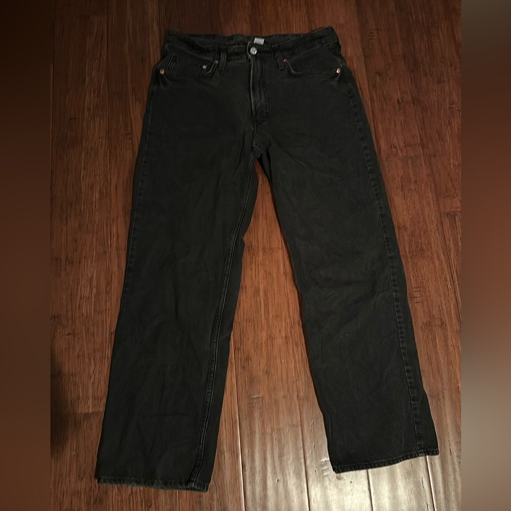 Black Baggy Low Rise H&M Jeans